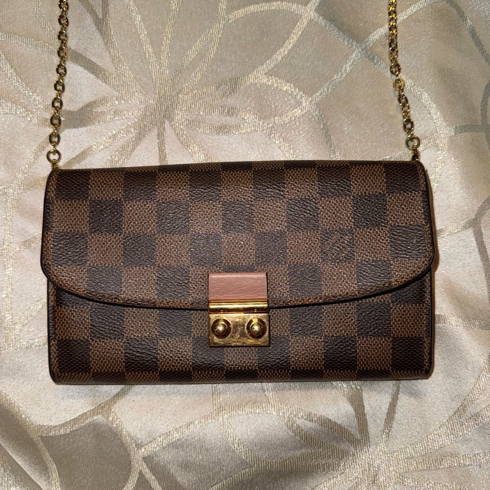 Louis Vuitton Damier Ebene Wallet on Chain